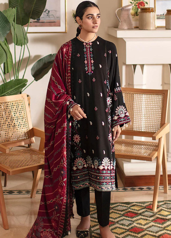 Cross Stitch Embroidered Khaddar Suits Unstitched 3 Piece CS22W 04 Folk Tale - Winter Collection