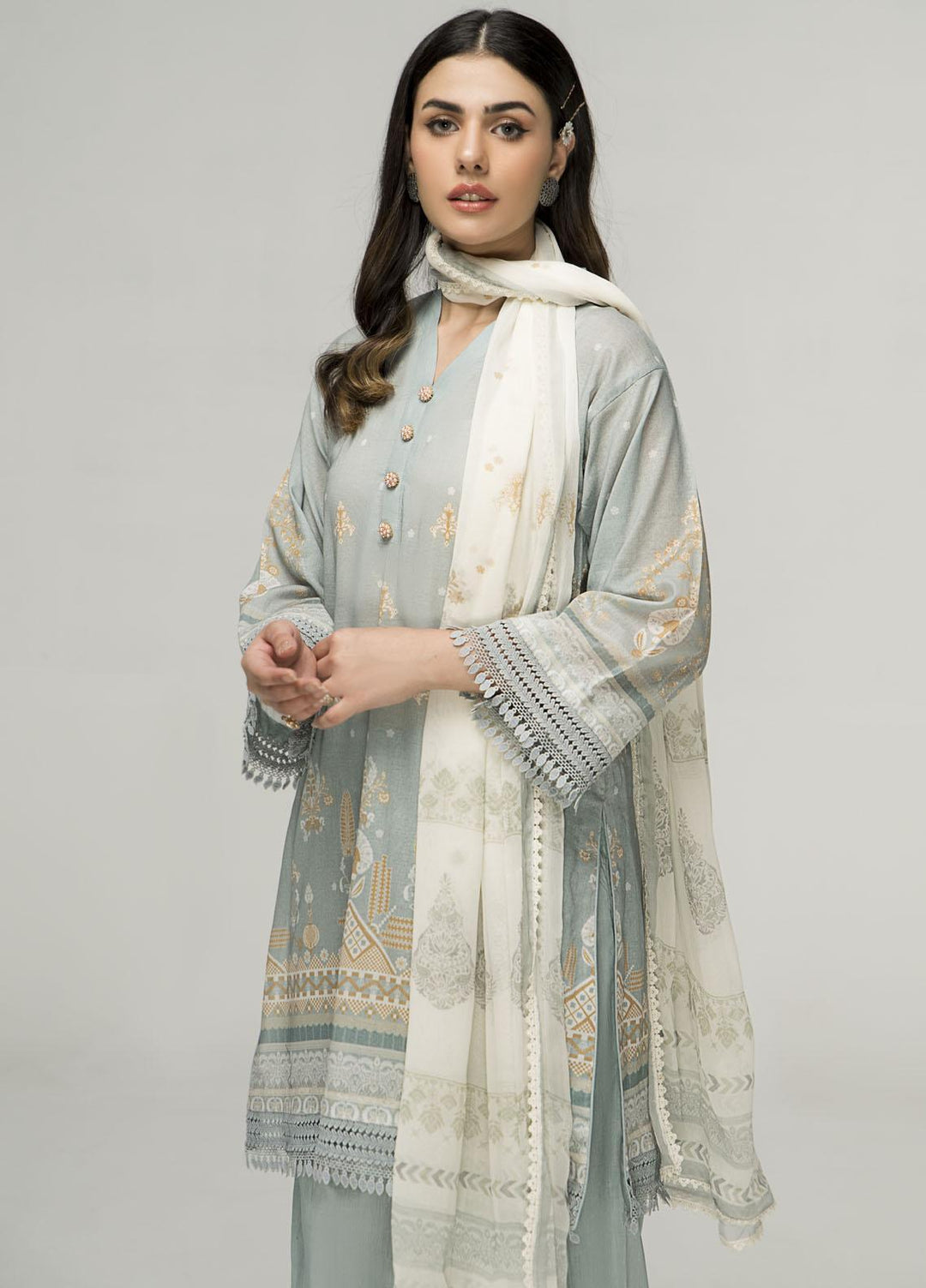 Crystal by Ittehad Textiles Digital Printed Lawn Suits Unstitched 2 Piece IT22CRP LF-DC1-2208 - Summer Collection