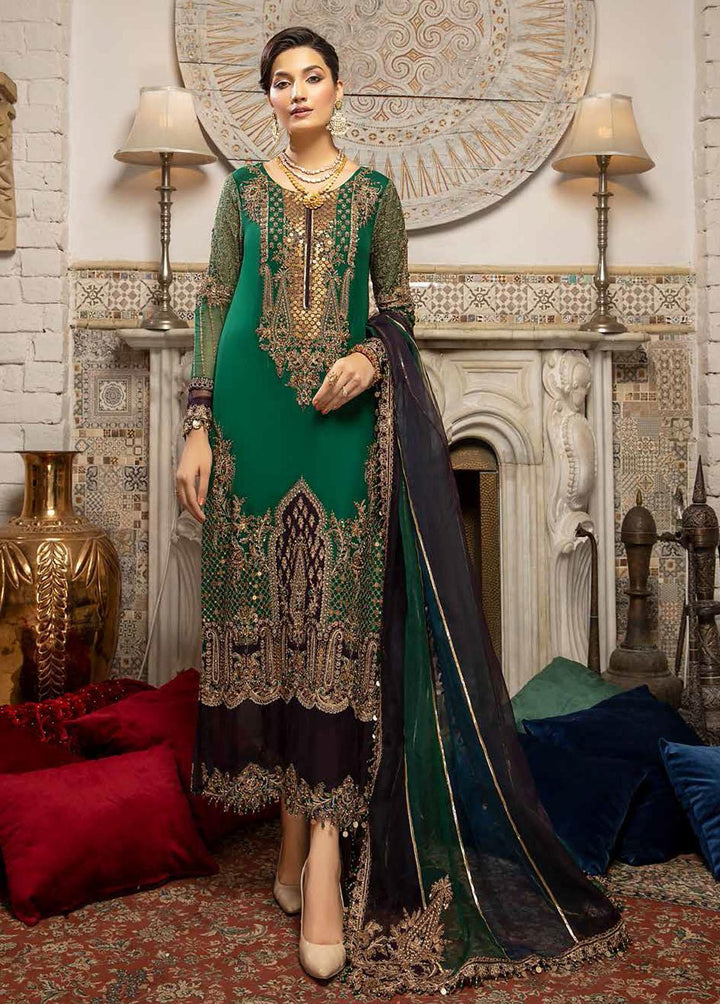 Dastan-e-Jashan By Charizma Embroidered Chiffon Suits Unstitched 3 Piece CRZ22DJ DJ-01 - Formal Collection