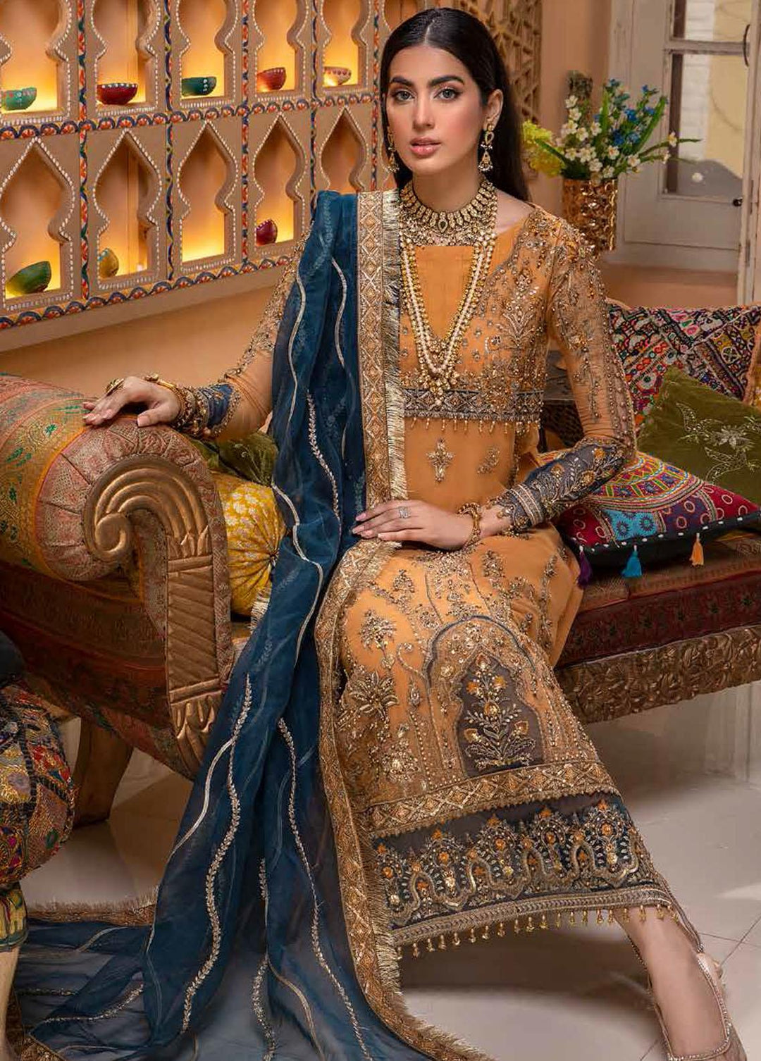 Dastan-e-Jashan By Charizma Embroidered Chiffon Suits Unstitched 3 Piece CRZ22DJ DJ-04 - Formal Collection