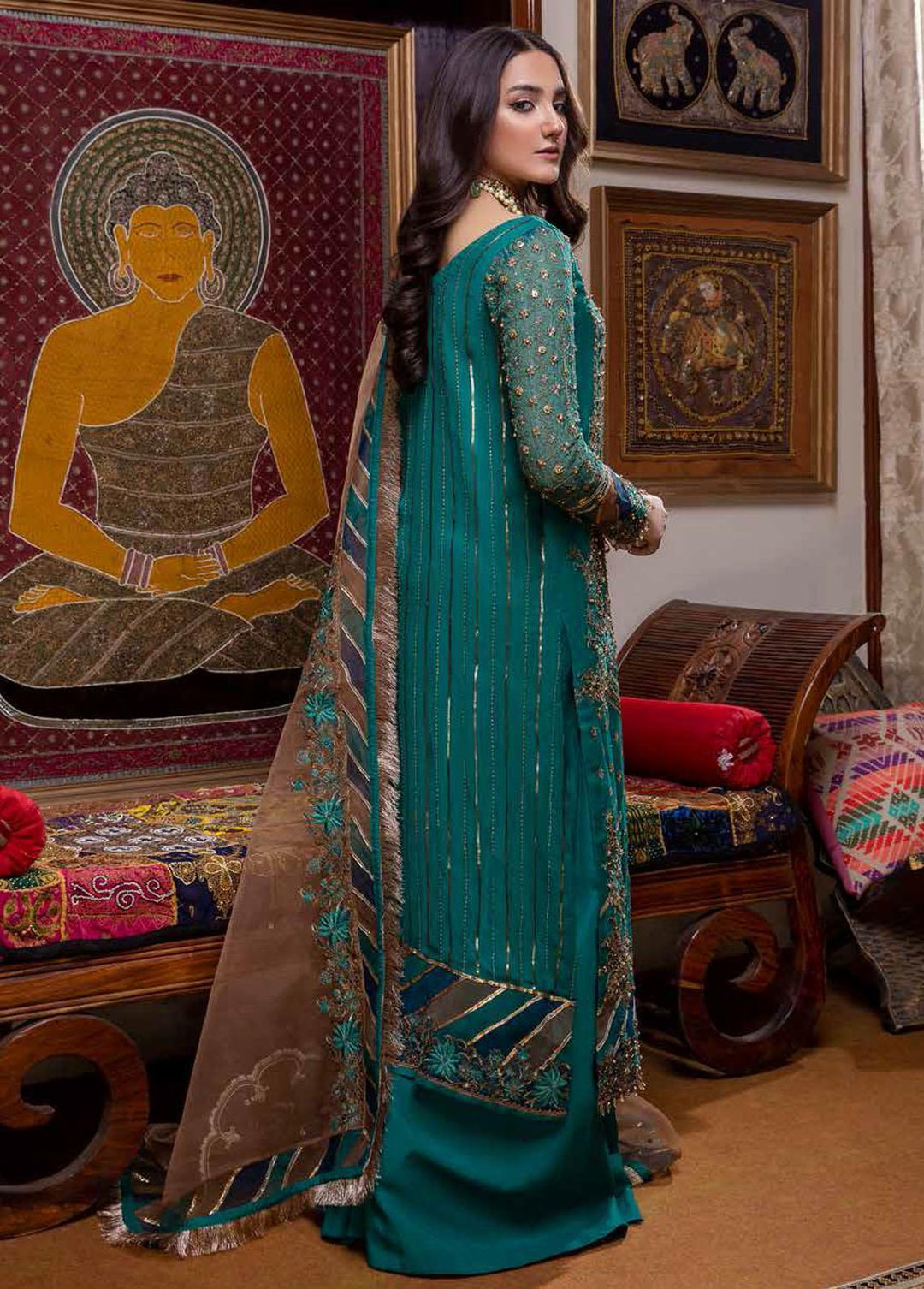 Dastan-e-Jashan By Charizma Embroidered Chiffon Suits Unstitched 3 Piece CRZ22DJ DJ-06 - Formal Collection