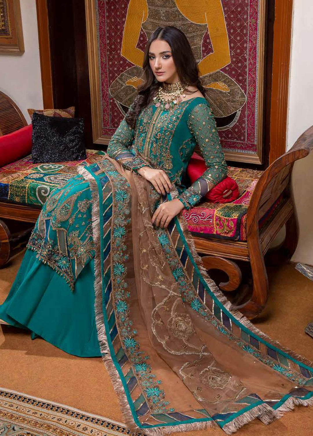 Dastan-e-Jashan By Charizma Embroidered Chiffon Suits Unstitched 3 Piece CRZ22DJ DJ-06 - Formal Collection