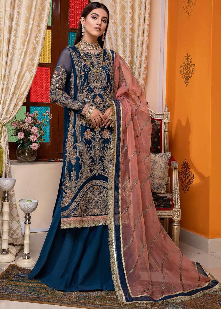 Dastan-e-Jashan By Charizma Embroidered Chiffon Suits Unstitched 3 Piece CRZ22DJ DJ-07 - Formal Collection