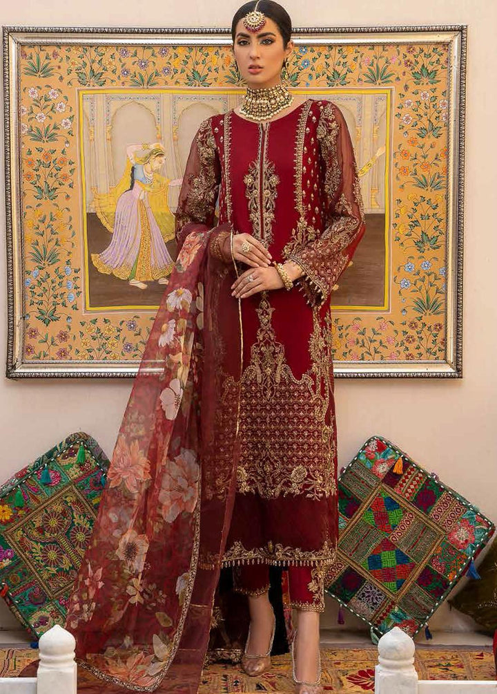 Dastan-e-Jashan By Charizma Embroidered Chiffon Suits Unstitched 3 Piece CRZ22DJ DJ-08 - Formal Collection