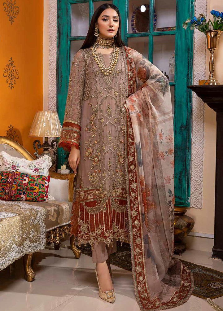 Dastan-e-Jashan By Charizma Embroidered Chiffon Suits Unstitched 3 Piece CRZ22DJ DJ-09 - Formal Collection