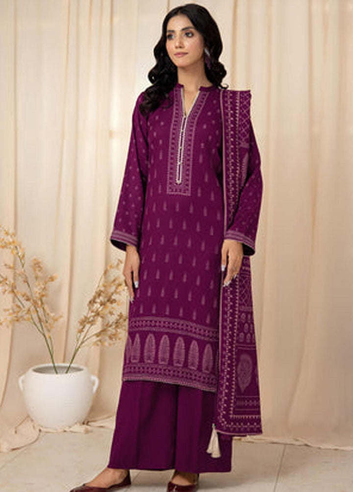 Lakhany Printed Cashmere Wool Suits Unstitched 3 Piece LSM22CV CVC-1001-A - Winter Collection