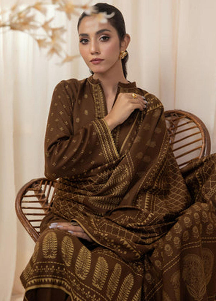 Lakhany Printed Cashmere Wool Suits Unstitched 3 Piece LSM22CV CVC-1001-B - Winter Collection