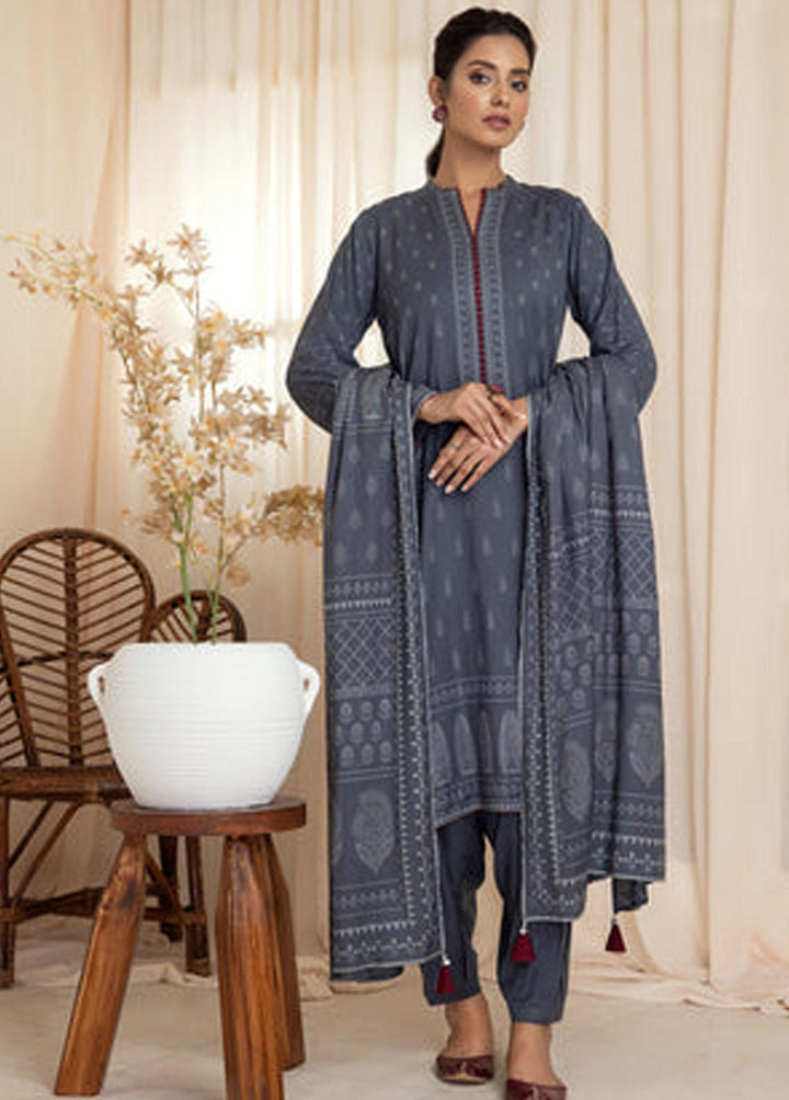 Lakhany Printed Cashmere Wool Suits Unstitched 3 Piece LSM22CV CVC-1001-C - Winter Collection