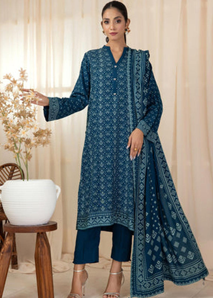 Lakhany Printed Cashmere Wool Suits Unstitched 3 Piece LSM22CV CVC-1002-A - Winter Collection
