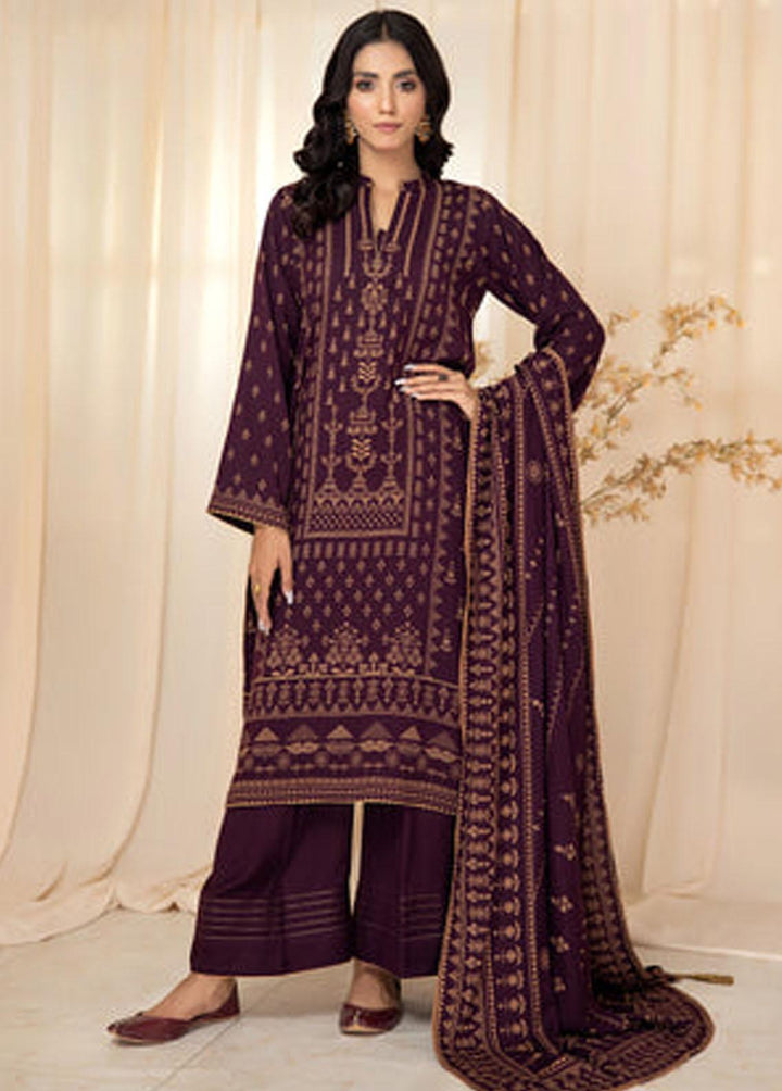 Lakhany Printed Cashmere Wool Suits Unstitched 3 Piece LSM22CV CVC-1003-A - Winter Collection
