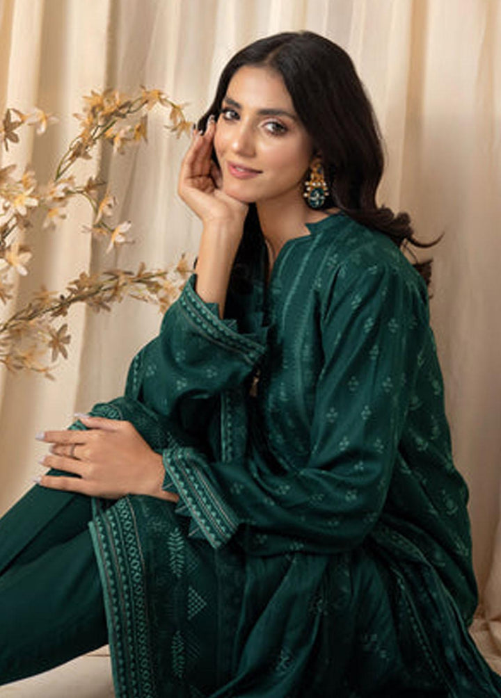 Lakhany Printed Cashmere Wool Suits Unstitched 3 Piece LSM22CV CVC-1003-B - Winter Collection