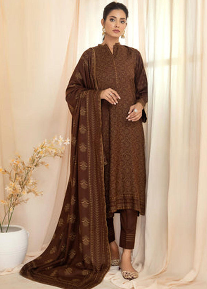 Lakhany Printed Cashmere Wool Suits Unstitched 3 Piece LSM22CV CVC-1004-B - Winter Collection