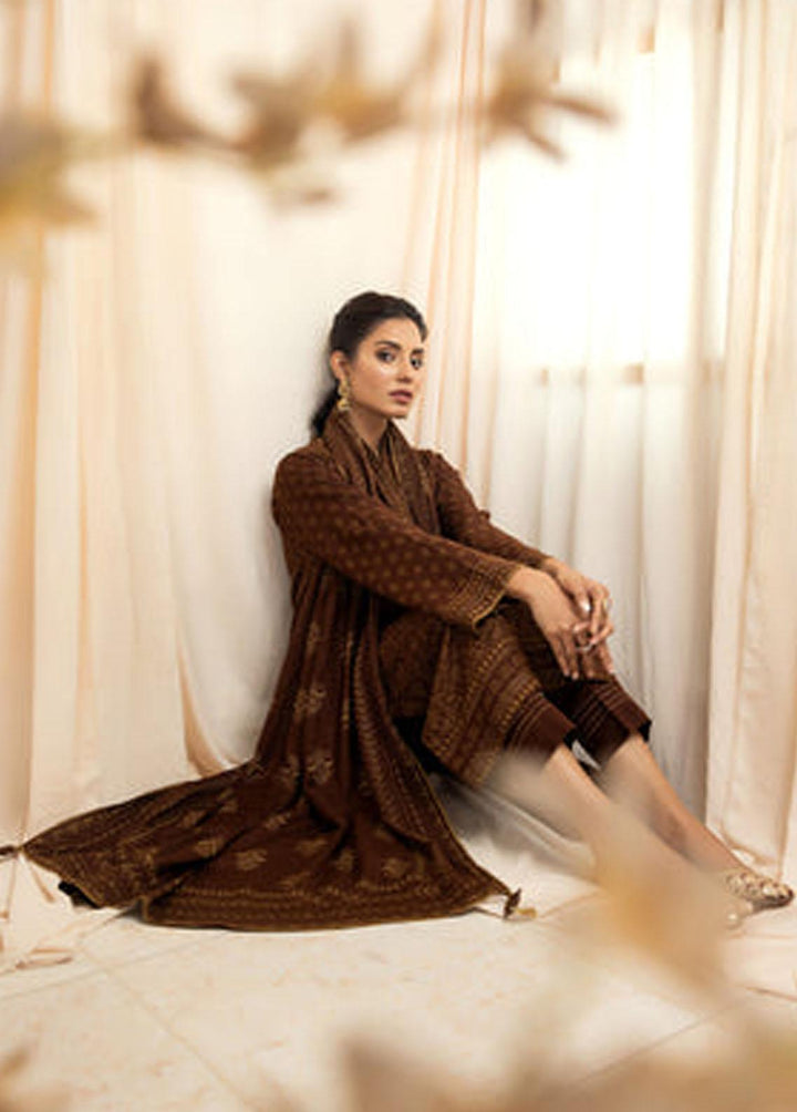 Lakhany Printed Cashmere Wool Suits Unstitched 3 Piece LSM22CV CVC-1004-B - Winter Collection