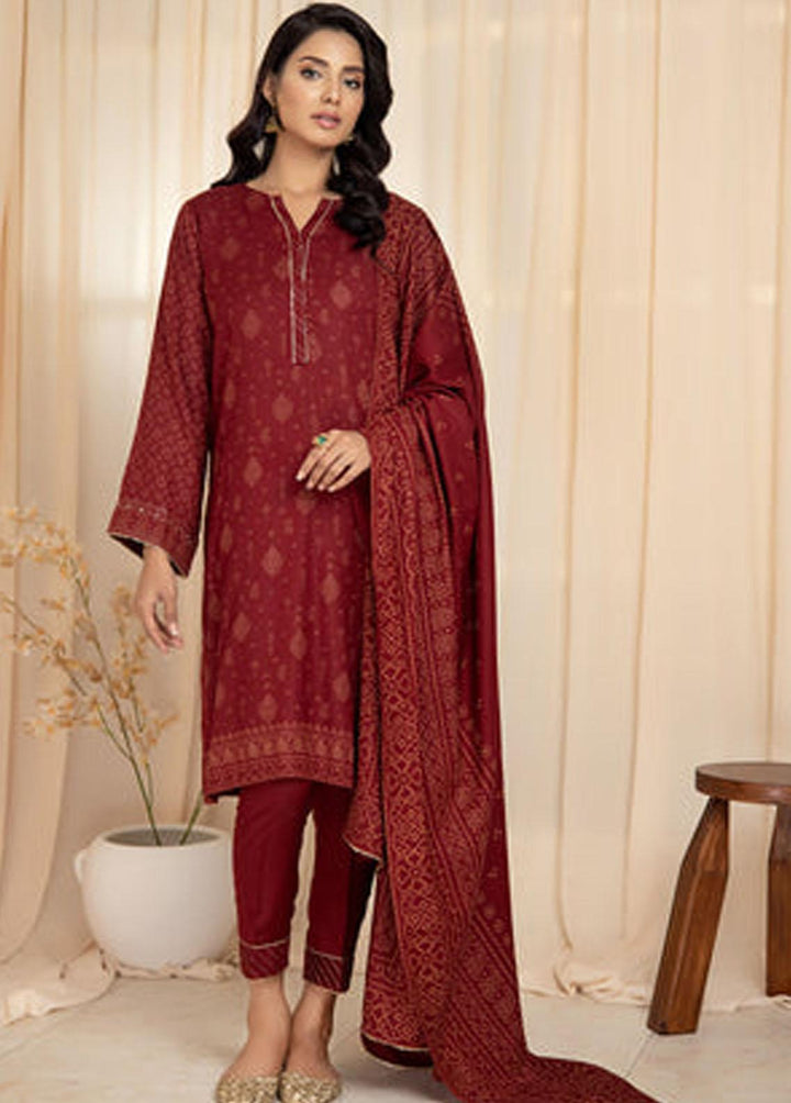Lakhany Printed Cashmere Wool Suits Unstitched 3 Piece LSM22CV CVC-1005-A - Winter Collection