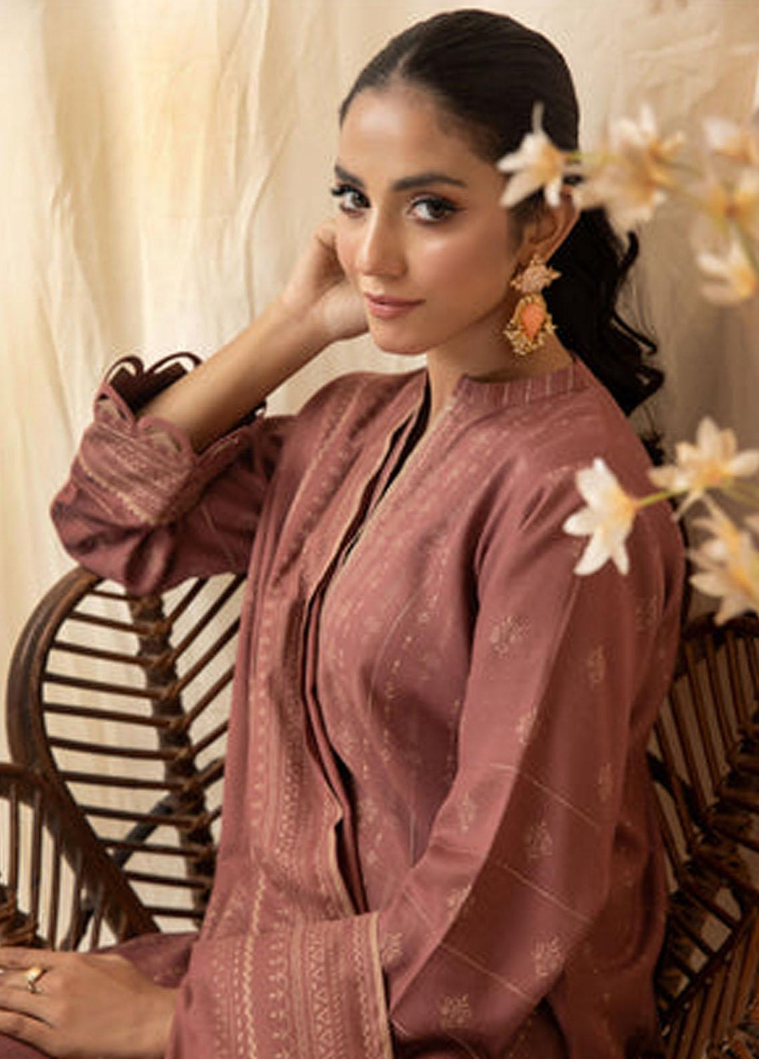 Lakhany Printed Cashmere Wool Suits Unstitched 3 Piece LSM22CV CVC-1006-B - Winter Collection