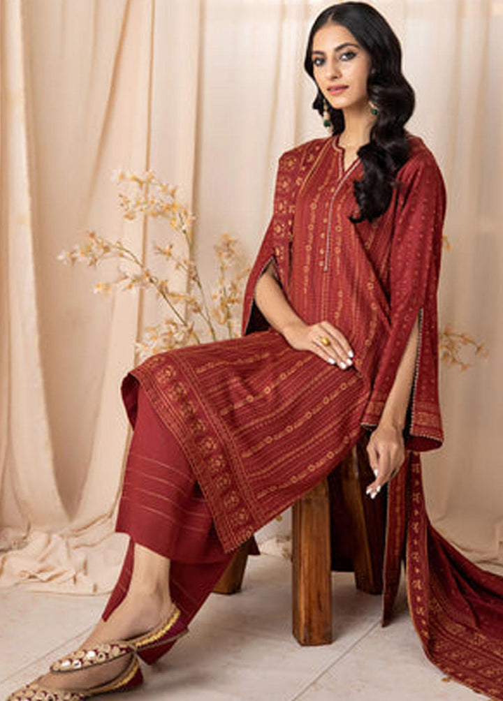 Lakhany Printed Cashmere Wool Suits Unstitched 3 Piece LSM22CV CVC-1007-A - Winter Collection