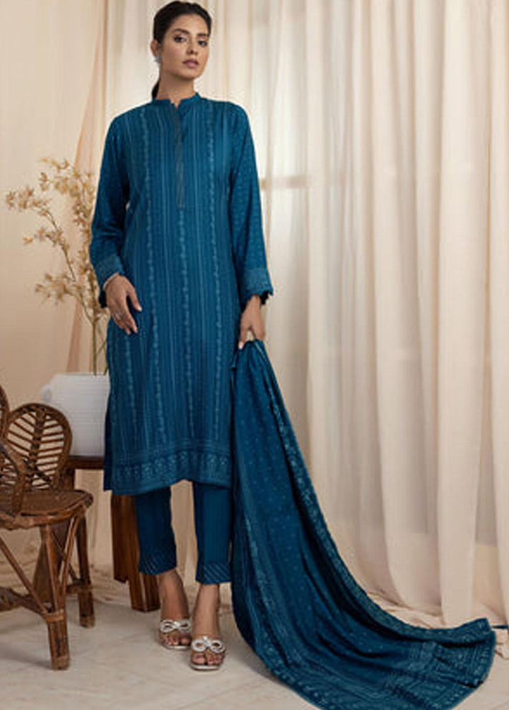 Lakhany Printed Cashmere Wool Suits Unstitched 3 Piece LSM22CV CVC-1007-B - Winter Collection