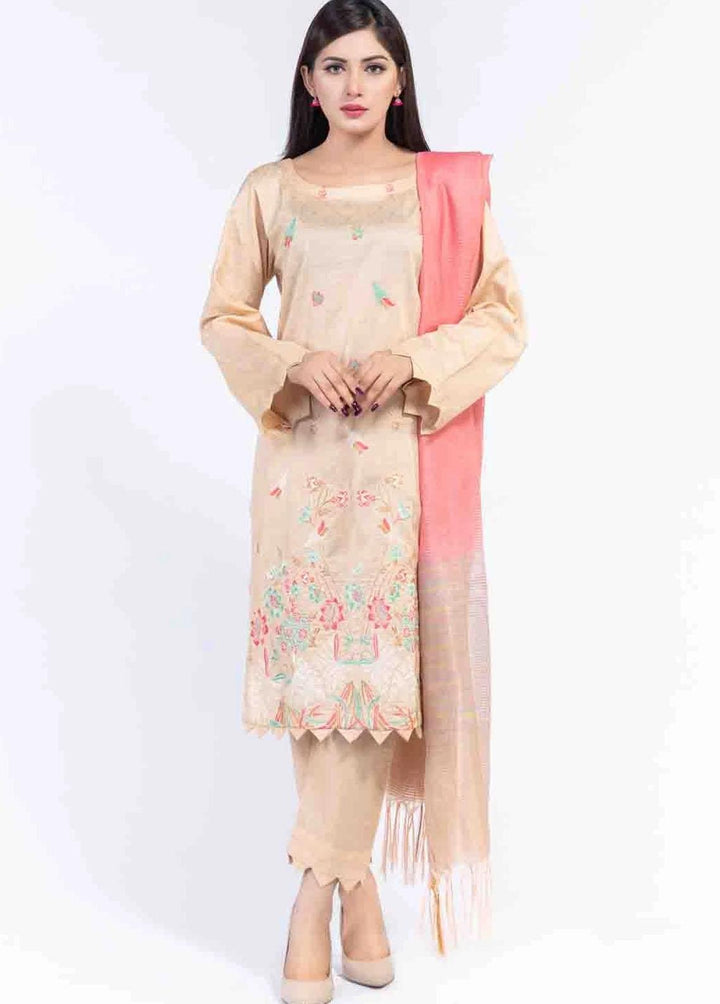 Cyan Embroidered Lawn Suits Unstitched 3 Piece CN21LJ CY-025 - Summer Collection