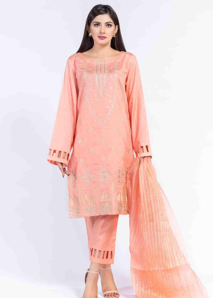 Cyan Embroidered Lawn Suits Unstitched 3 Piece CN21LJ CY-030 - Summer Collection