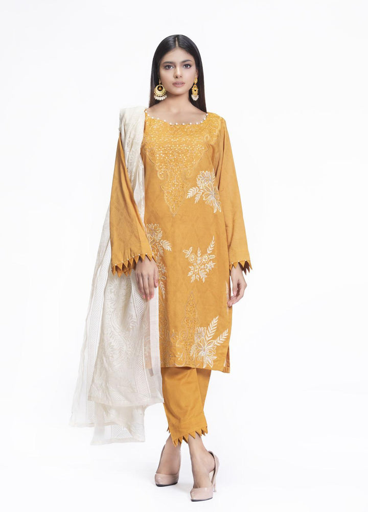 Cyan Embroidered Lawn Suits Unstitched 3 Piece CN21L D-007 - Summer Collection