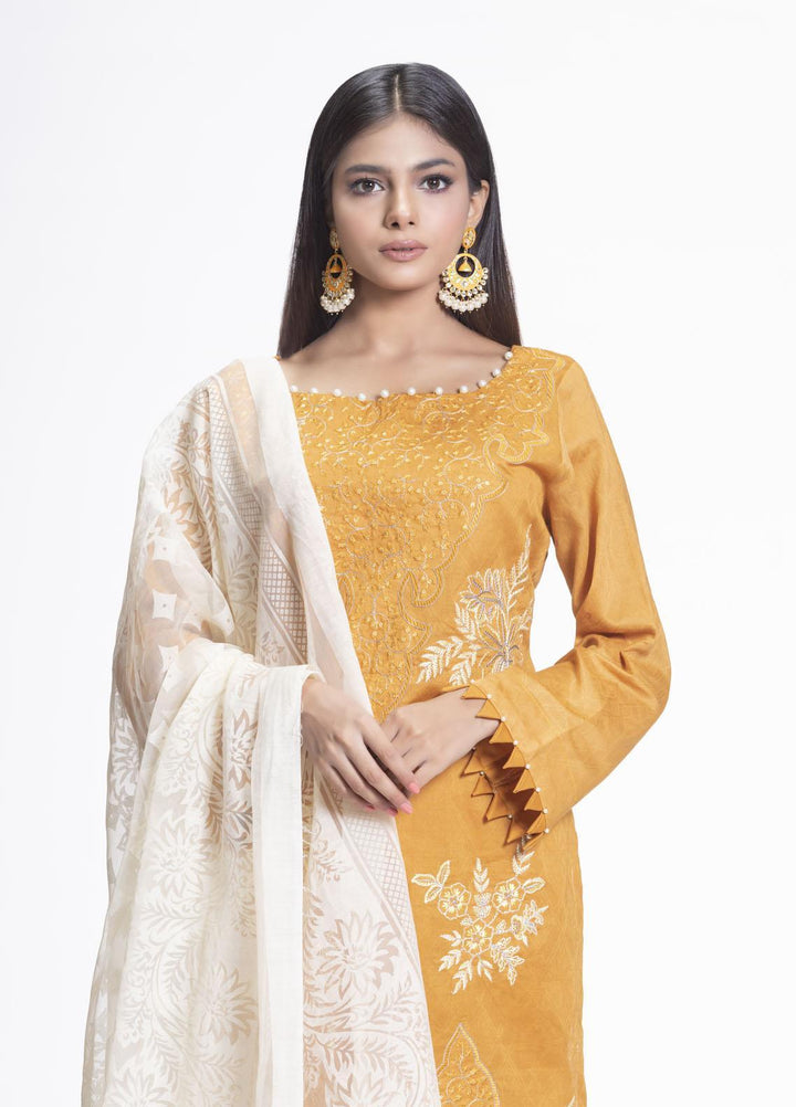 Cyan Embroidered Lawn Suits Unstitched 3 Piece CN21L D-007 - Summer Collection