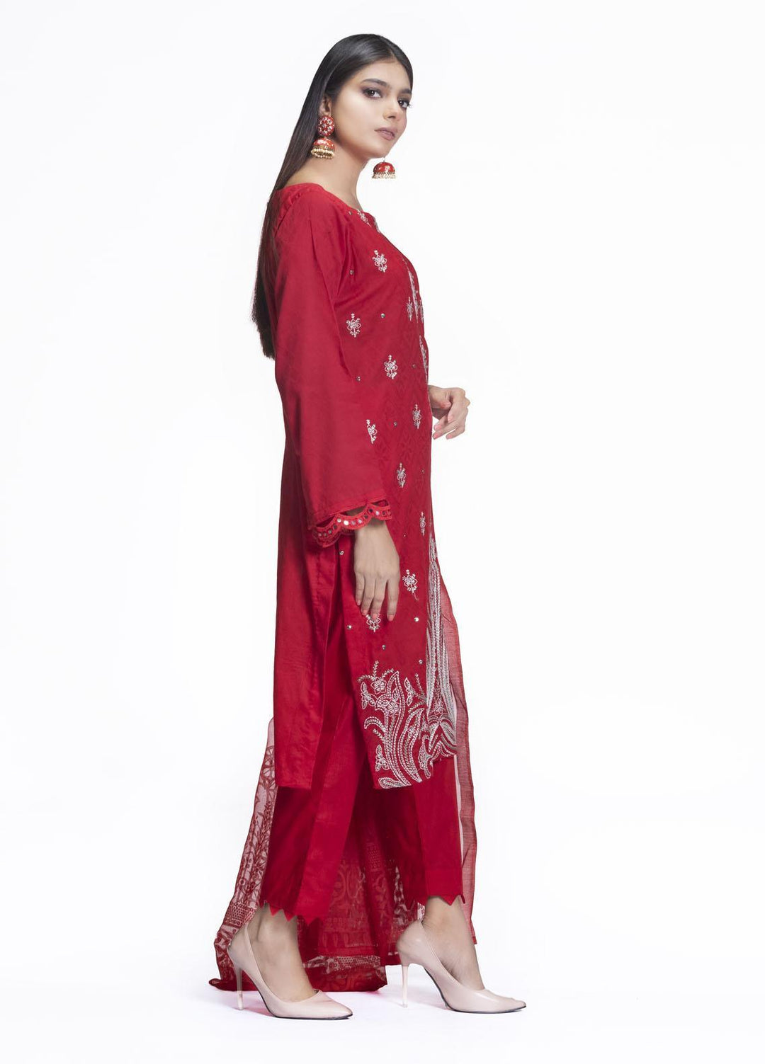 Cyan Embroidered Lawn Suits Unstitched 3 Piece CN21L D-008 - Summer Collection
