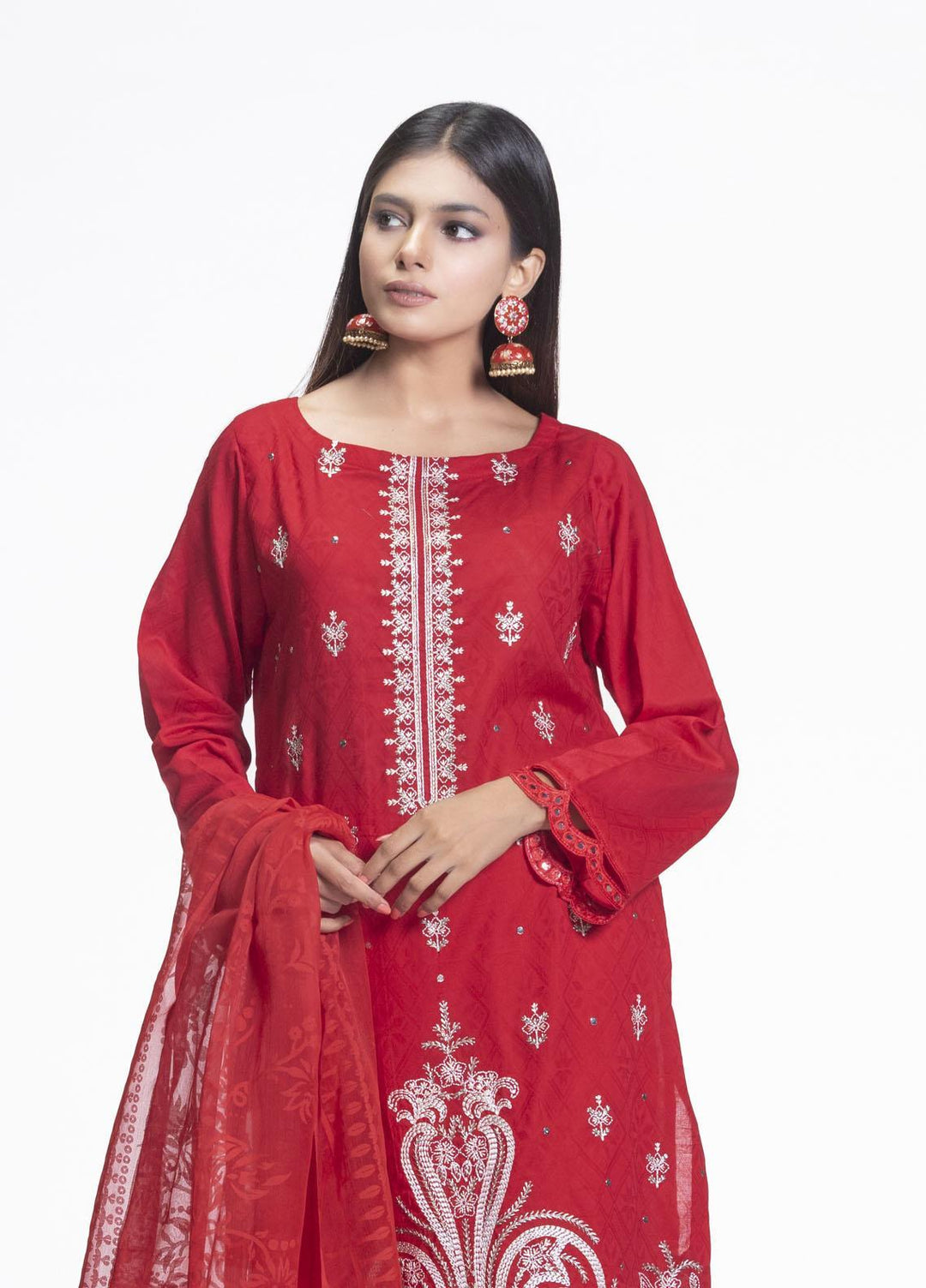 Cyan Embroidered Lawn Suits Unstitched 3 Piece CN21L D-008 - Summer Collection