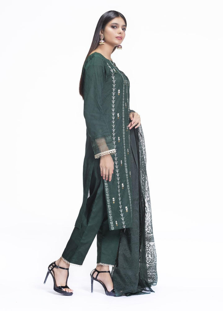 Cyan Embroidered Lawn Suits Unstitched 3 Piece CN21L D-010 - Summer Collection