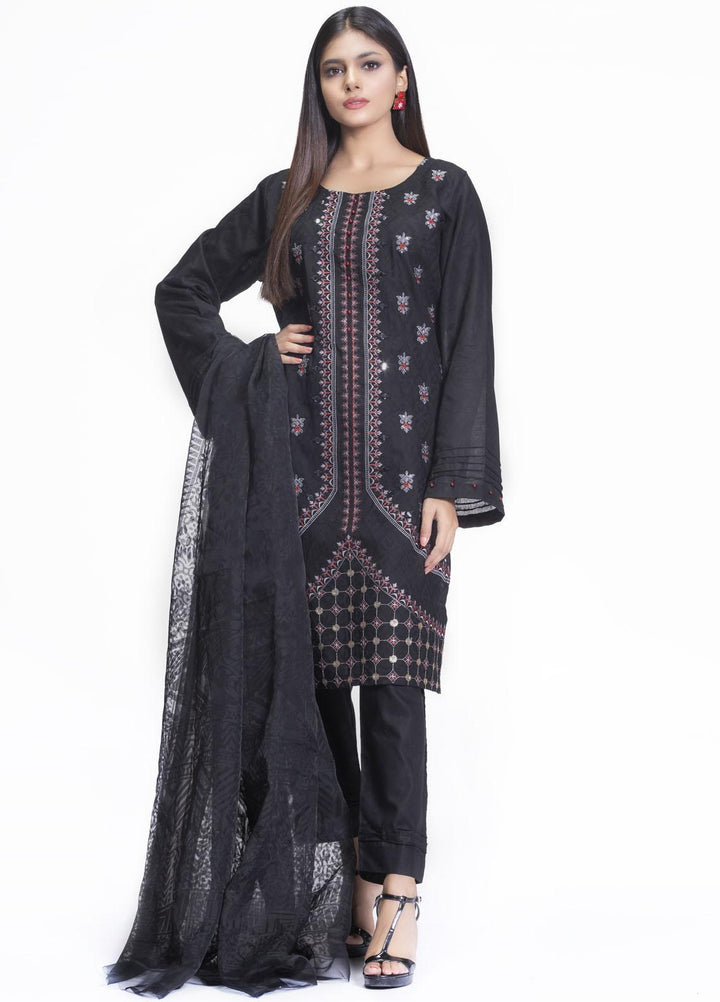 Cyan Embroidered Lawn Suits Unstitched 3 Piece CN21L D-011 - Summer Collection