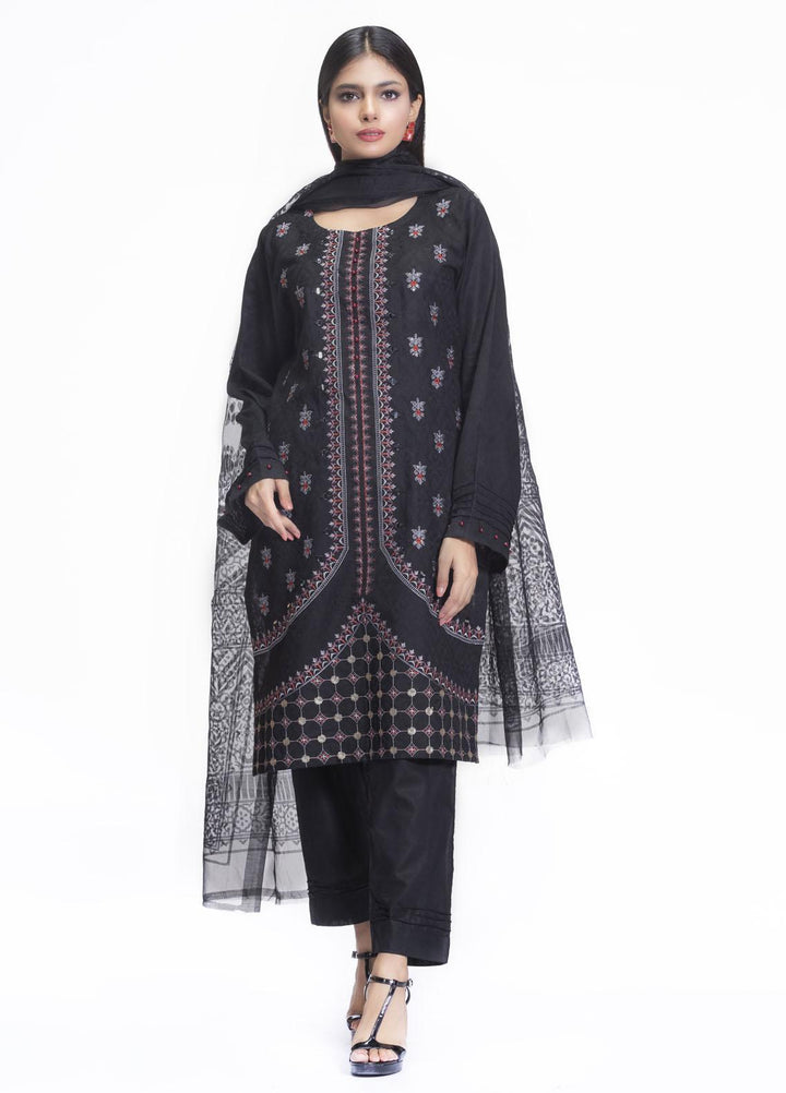 Cyan Embroidered Lawn Suits Unstitched 3 Piece CN21L D-011 - Summer Collection