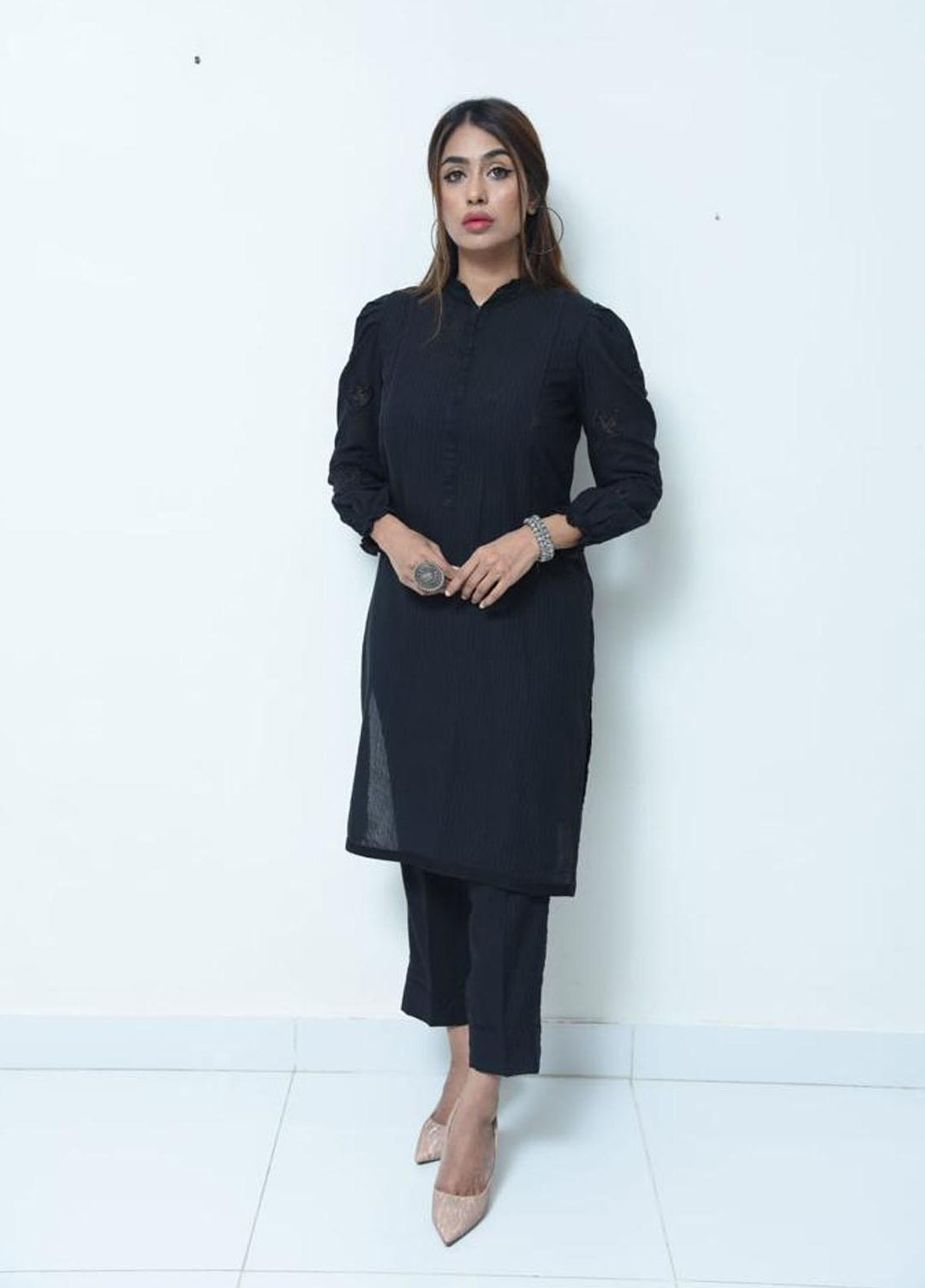 Cyanic Casual Pret  Cotton Shirt CYN23CP Majestic Black