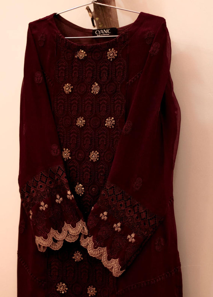 Cyanic Casual Pret  Chiffon 2 Piece Suit CYN23ZN Jester Brown