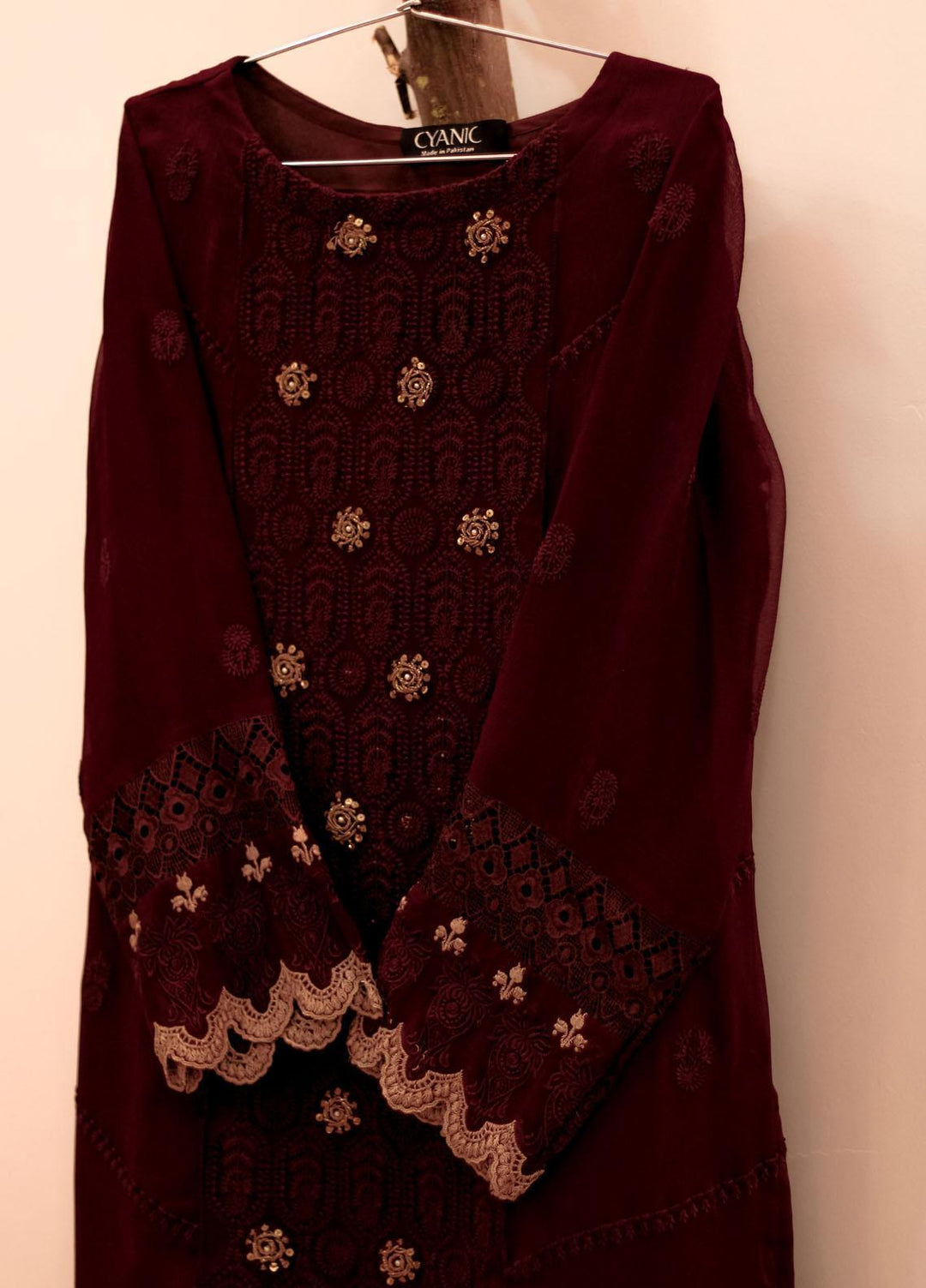 Cyanic Casual Pret  Chiffon 2 Piece Suit CYN23ZN Jester Brown