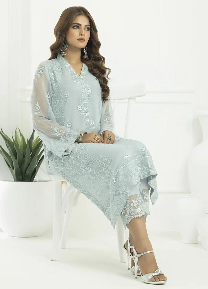 Cyanic Embroidered Chiffon Suits Unstitched 2 Piece CYN23L Serenity - Festive Collection