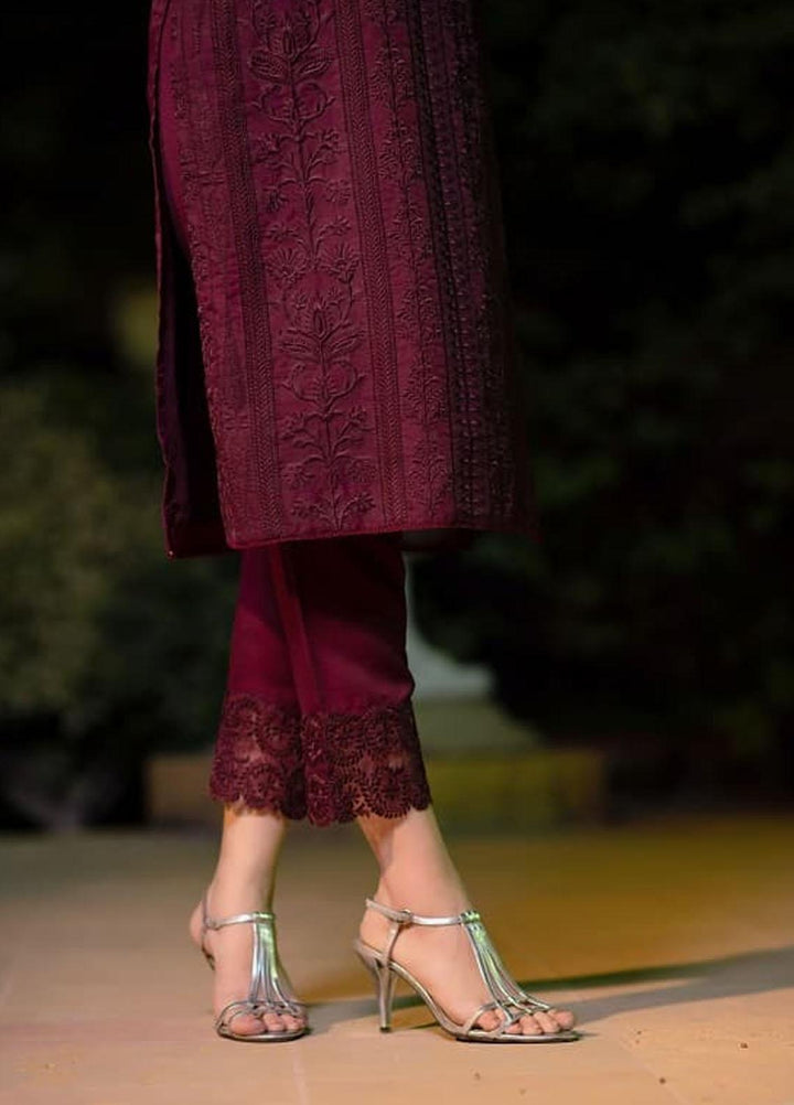 Cyanic Casual Pret  Organza 2 Piece Suit CYN22ZP Crimson