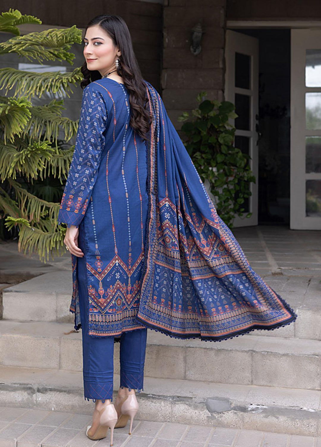 Salina By Regalia Textiles Printed Cotton Suits Unstitched 3 Piece RGT23SMS D-01 - Mid Summer Collection