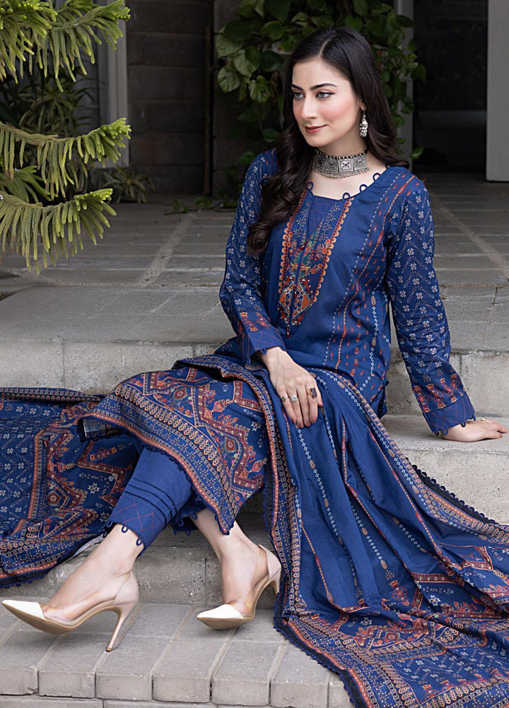 Salina By Regalia Textiles Printed Cotton Suits Unstitched 3 Piece RGT23SMS D-01 - Mid Summer Collection
