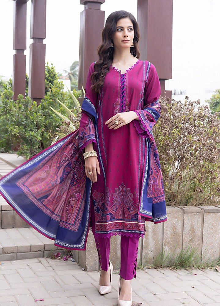 Salina By Regalia Textiles Printed Cotton Suits Unstitched 3 Piece RGT23SMS D-02 - Mid Summer Collection