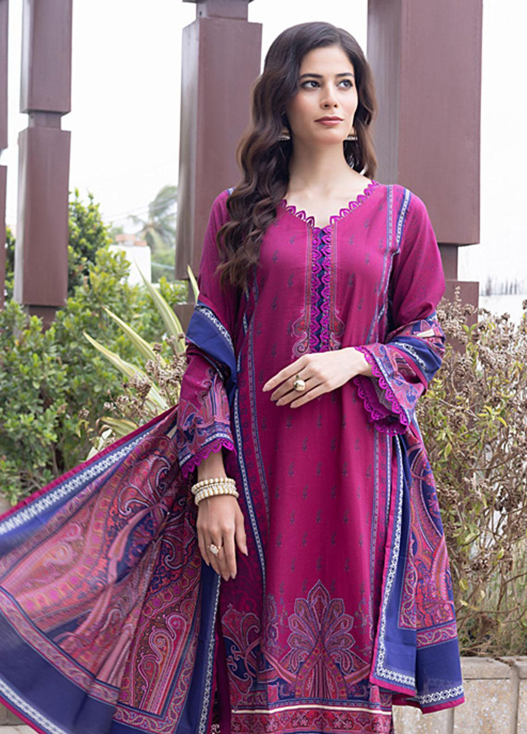 Salina By Regalia Textiles Printed Cotton Suits Unstitched 3 Piece RGT23SMS D-02 - Mid Summer Collection