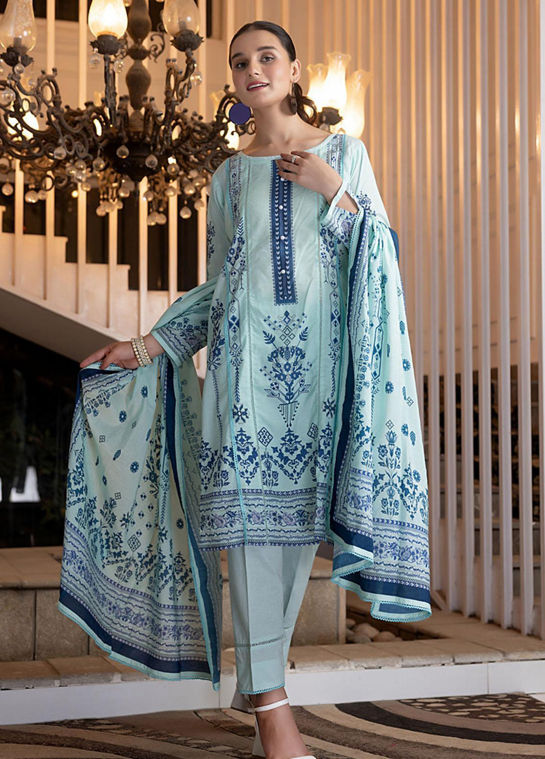 Salina By Regalia Textiles Printed Cotton Suits Unstitched 3 Piece RGT23SMS D-06 - Mid Summer Collection