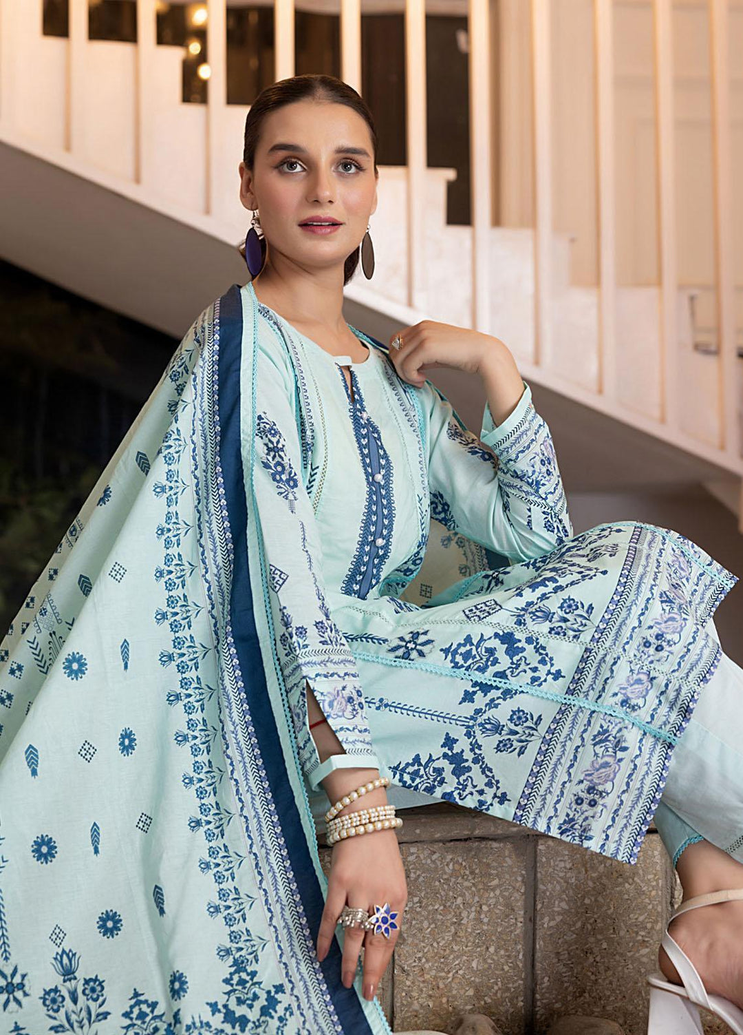 Salina By Regalia Textiles Printed Cotton Suits Unstitched 3 Piece RGT23SMS D-06 - Mid Summer Collection