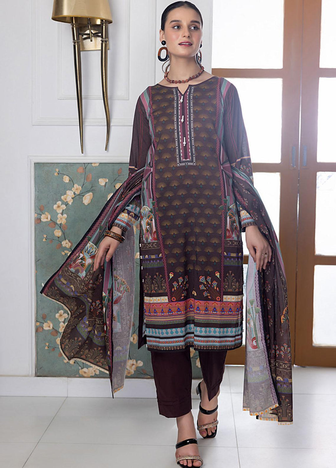 Salina By Regalia Textiles Printed Cotton Suits Unstitched 3 Piece RGT23SMS D-07 - Mid Summer Collection