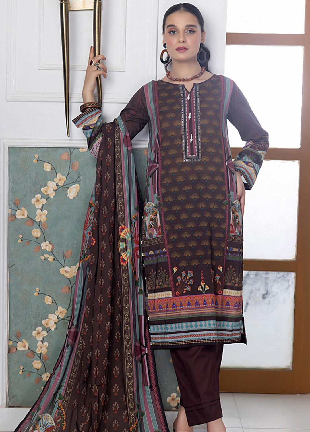 Salina By Regalia Textiles Printed Cotton Suits Unstitched 3 Piece RGT23SMS D-07 - Mid Summer Collection