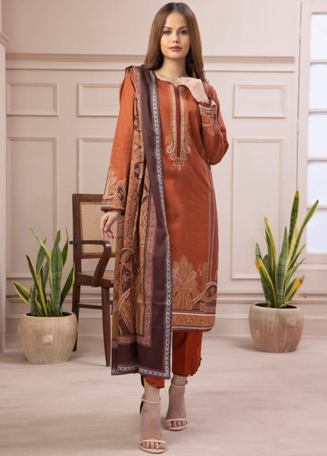 Salina By Regalia Textiles Printed Cotton Suits Unstitched 3 Piece RGT23SMS D-08 - Mid Summer Collection