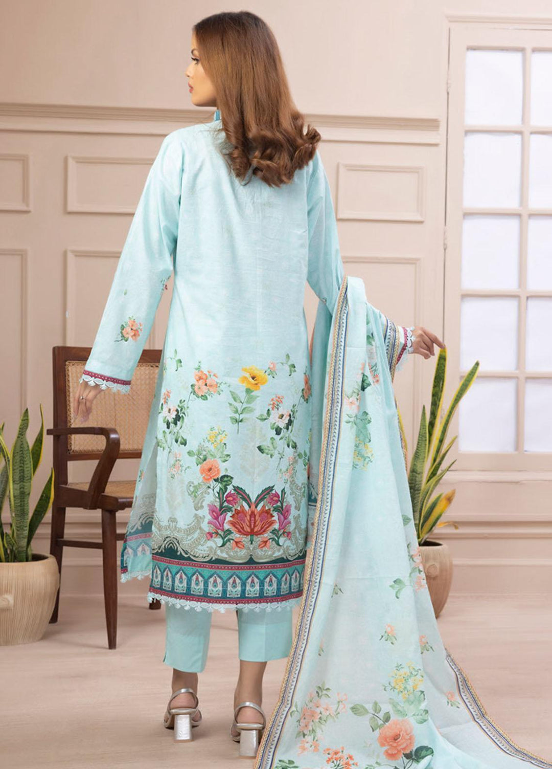 Salina By Regalia Textiles Printed Cotton Suits Unstitched 3 Piece RGT23SMS D-10 - Mid Summer Collection