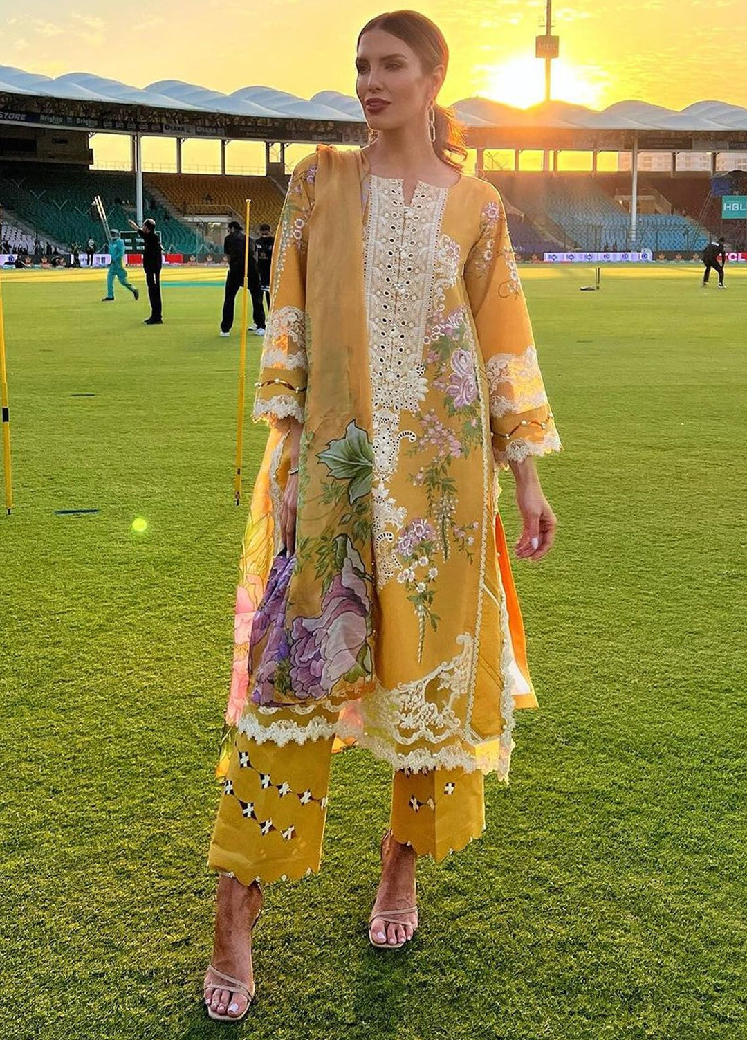 Elaf Embroidered  Suits Unstitched 3 Piece EF24EE D-12A Sona - Summer Collection