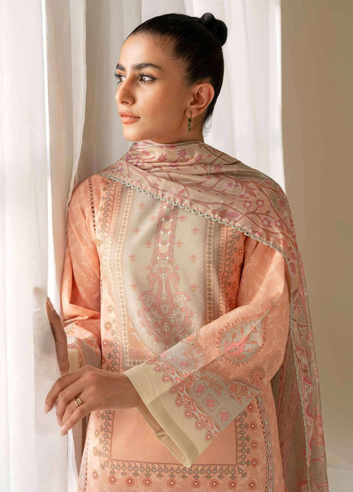 Daffodils By Seran Embroidered Lawn Suits Unstitched 2 Piece SRN23D 02 Aster - Summer Collection
