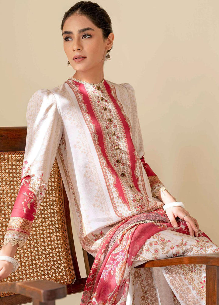 Daffodils By Seran Embroidered Lawn Suits Unstitched 2 Piece SRN23D 05 Lotus - Summer Collection