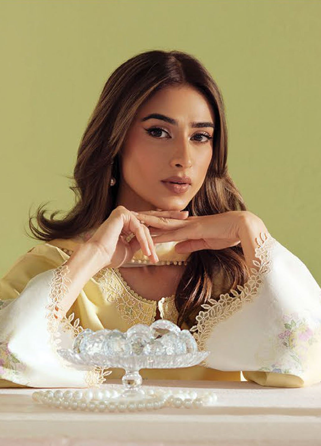 Daffodils by Seran Embroidered Lawn Suits Unstitched 2 Piece SN25DL D-01 Izzy - Summer Collection