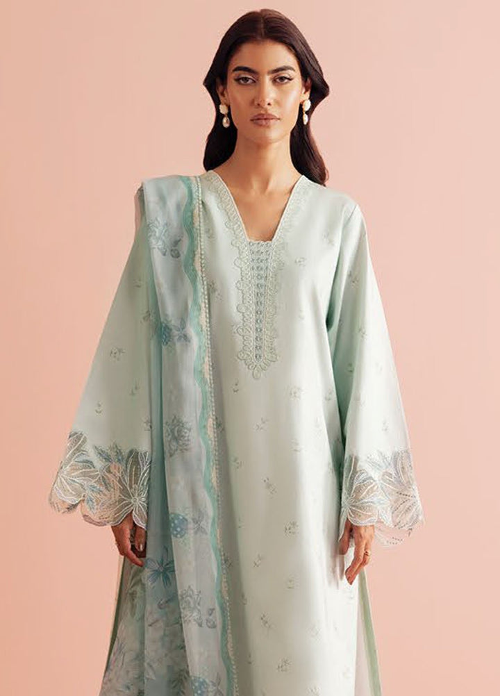 Daffodils by Seran Embroidered Lawn Suits Unstitched 2 Piece SN25DL D-03 Cassie - Summer Collection